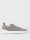 ZEGNA TRIPLE STITCH™ LOW TOP SUEDE SNEAKERS,E62725020