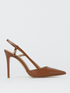 Michael Kors High Heel Shoes  Woman Color Brown In Leather