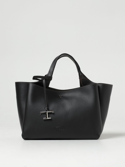 Tod's Grained Leather Bag In Black