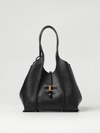 Tod's T Timeless Grained Leather Bag In Black