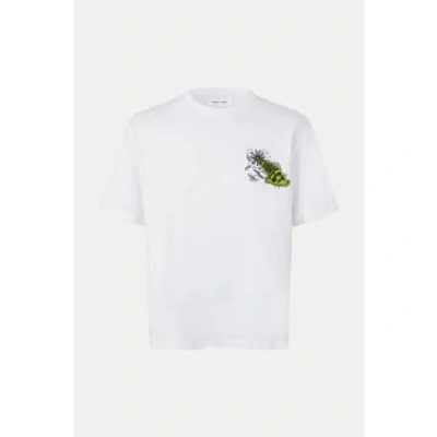 Samsoe & Samsoe Reconnect Handsforfeet T-shirt In White