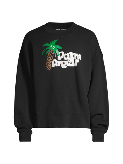Palm Angels Sketchy Classic Crewneck In Black