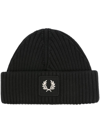 FRED PERRY FRED PERRY FP PATCH BRAND CHUNKY RIB BEANIE ACCESSORIES