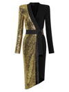 ZHIVAGO WOMEN'S TAKE OFF SEQUINED TWO-TONE WRAP DRESS