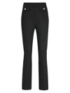 Hugo Boss Slim-fit Trousers In Woven Fabric With Monogram Buttons In Patterned