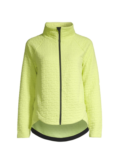 Nic + Zoe All Year Quilted Jacket In Celery In Green