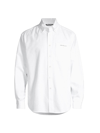 Palm Angels Sartorial-tape Cotton Shirt In White