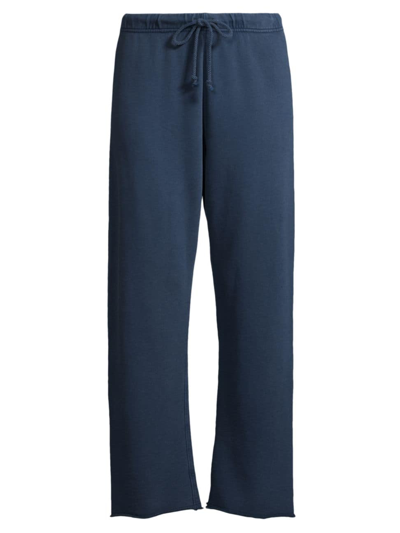 Nic + Zoe Women's Vintage French Terry Straight-leg Pants In Washed Indigo