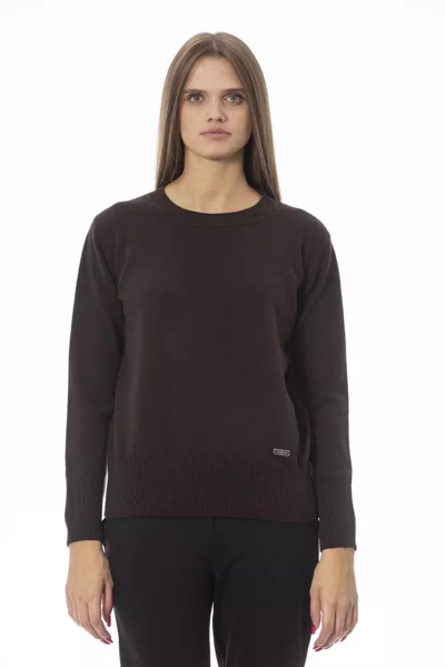 Baldinini Trend Brown Wool Jumper