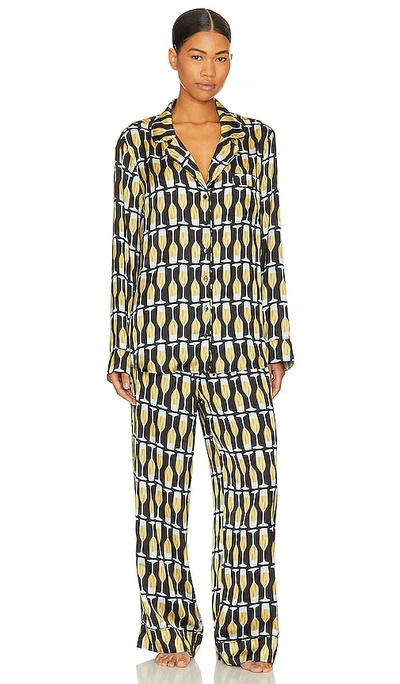 Show Me Your Mumu Classic Pajama Set In White