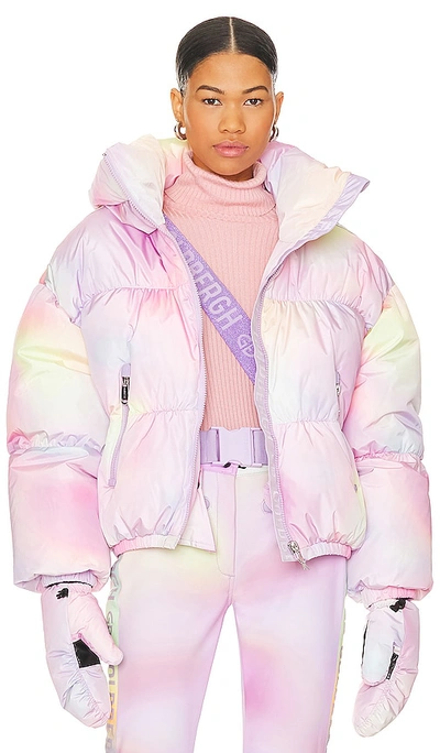 Goldbergh Lumina Abstract-pattern Recycled-polyester-down Jacket In Lumina Pastel