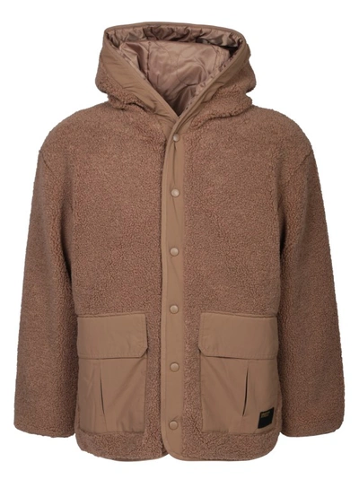 Carhartt Polyester Fleece Sweatshirt In Brown