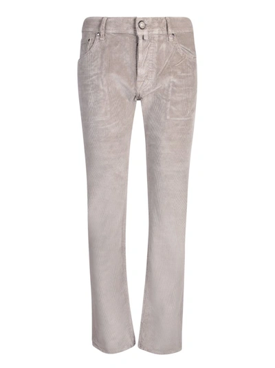 Jacob Cohen Straight-leg Corduroy Trousers In Beige