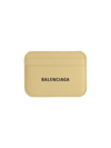 Balenciaga Cash Card Holder - Grained Calf In Yellow