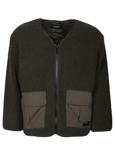 Carhartt Polyester Fleece Jacket In Black