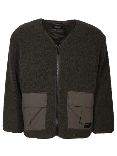 Carhartt Wip Polyester Fleece Jacket In Green