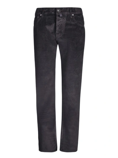 Jacob Cohen Black Mid Rise Trousers