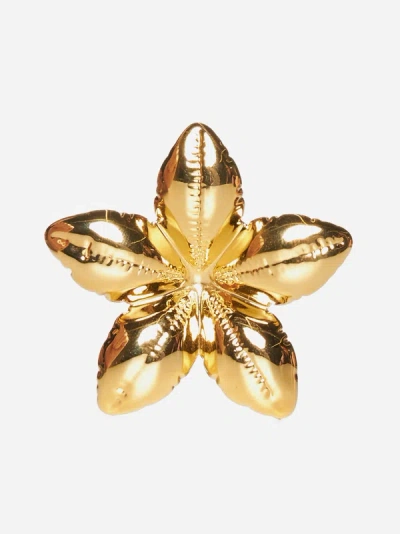 Marni Flower Shaped Earrings In Gold