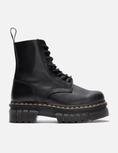 DR. MARTENS AUDRICK NAPPA LUX PLATFORM ANKLE BOOTS