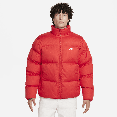 Nike Men's Club Puffer Jacket University Red/white