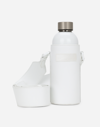 DOLCE & GABBANA FAUX LEATHER BOTTLE HOLDER AND WATER BOTTLE BLANCO DOLCE&GABBANA