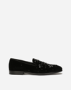 DOLCE & GABBANA VELVET SLIPPERS