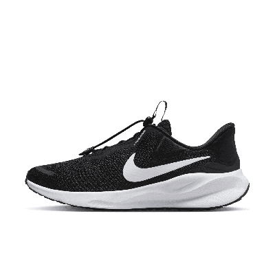 Nike Men's Revolution 7 Easyon Road Running Shoes In Black