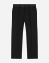 Dolce & Gabbana Classic Two-way Stretch Twill Pants In Black