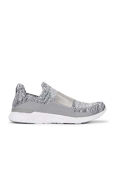 Apl Athletic Propulsion Labs Techloom Bliss Trainer In Heather Grey & White