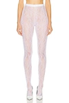 Wardrobe.nyc Lace Tights In Off White