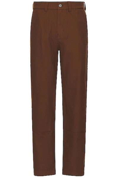 Saturdays Surf Nyc Morris Brushed Carpenter Pant In Downtown Brown