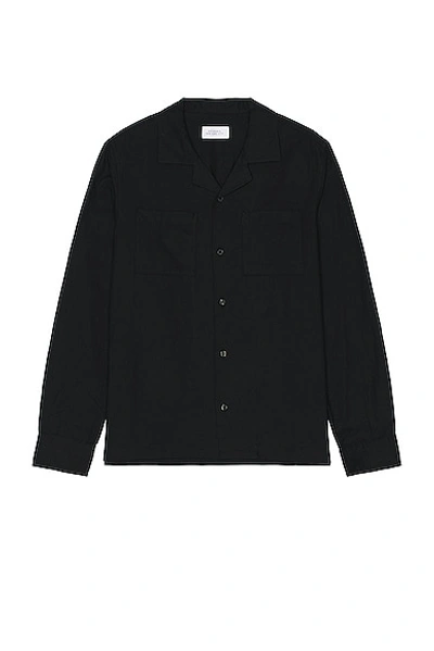 Saturdays Surf Nyc Marco Wool Shirt In Black