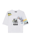 WHO DECIDES WAR BY EV BRAVADO ARCHED COLLAGE SHORT SLEEVE TEE