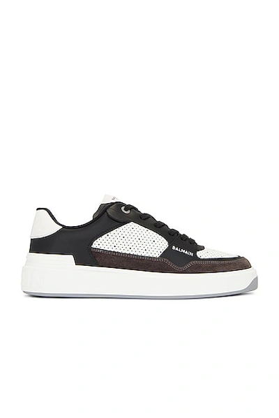 Balmain B Court Flip Sneaker In Noir & Blanc