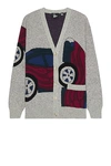 BY PARRA NO PARKING KNITTED CARDIGAN