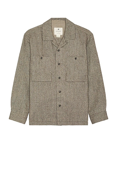 SNOW PEAK RECYCLED WOOL FIELD SHIRT