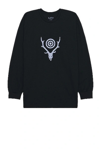 South2 West8 Crew Neck Tee In Black