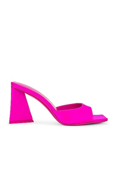 Attico Mini Devon 85mm Satin Mules In Fuchsia