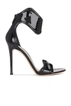 Gianvito Rossi Round-headed High-heeled Sandals In Black