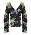 Stine Goya Nathalie Glitter Bloom-print Blouse In Black