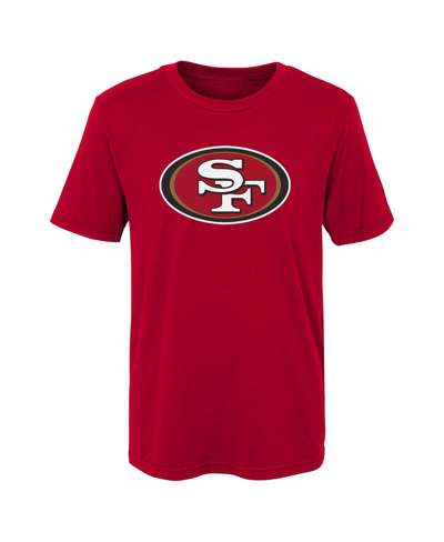 Outerstuff Babies' Preschool Boys And Girls Scarlet San Francisco 49ers Primary Logo T-shirt