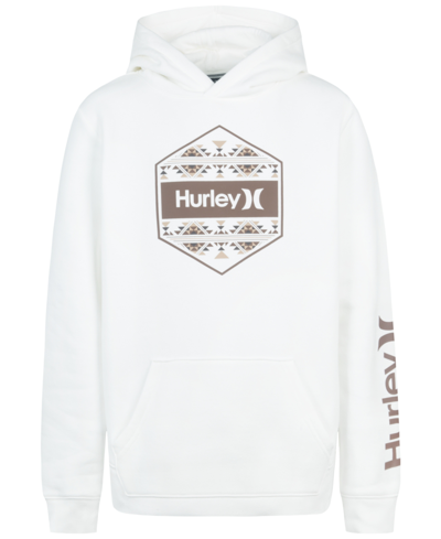 Hurley Kids' Big Boys Hex Fill Pullover Sweatshirt In Sail