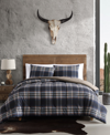 Wrangler City Flats Plaid Comforter Bedding Set In Navy