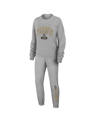 WEAR BY ERIN ANDREWS WOMEN'S WEAR BY ERIN ANDREWS GRAY SAN DIEGO PADRES KNITTED LOUNGE SET
