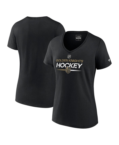 Fanatics Women's  Black Vegas Golden Knights 2023 Stanley Cup Champions Hometown Dna V-neck T-shirt