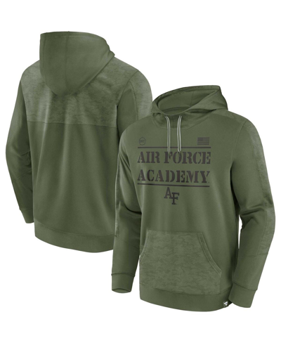 Fanatics Men's  Olive Air Force Falcons Oht Military-inspired Appreciation Stencil Pullover Hoodie