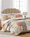 Greenland Home Fashions Blooming Prairie Authentic Patchwork 5 Piece Quilt Set, Full/queen In Multi