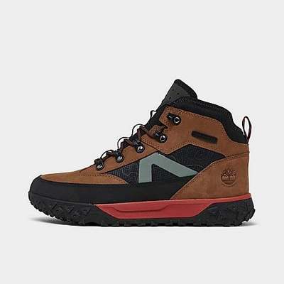 Timberland Big Kids Greenstride Motion 6 Water-resistant Hiking Boots From Finish Line In Rust Nubuck/black