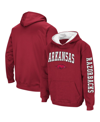 Colosseum Youth   Cardinal Arkansas Razorbacks 2-hit Pullover Hoodie In Cardinal