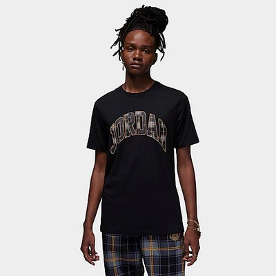 Nike Jordan Men's Essential Festive T-shirt In Black/elemental Gold